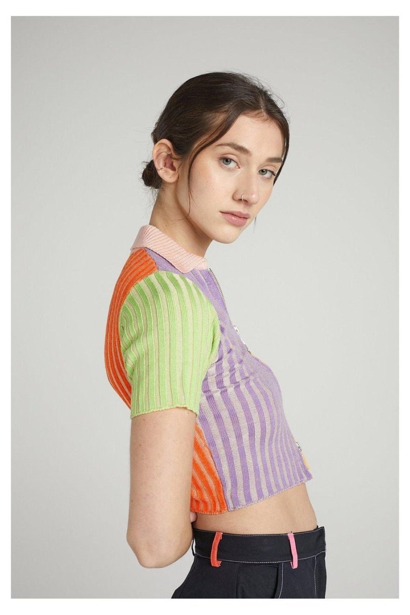 Shop The Ragged Priest The Ragged Priest Shine Knit Top as seen on Chloe Meadows Knit Jumper for women – premium loungewear and festival fashion at Spoiled Brat