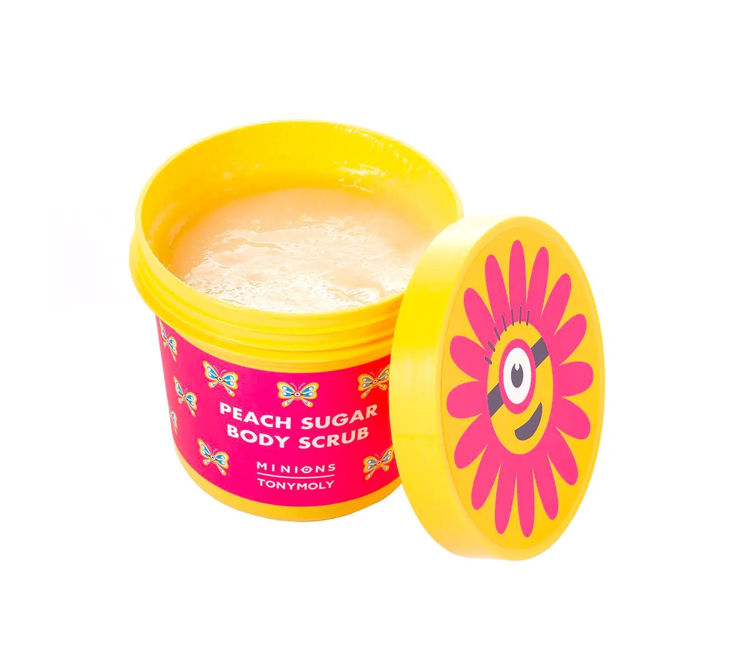 Shop Tony Moly Tony Moly x Minions Peach Sugar Body Scrub online at Spoiled Brat