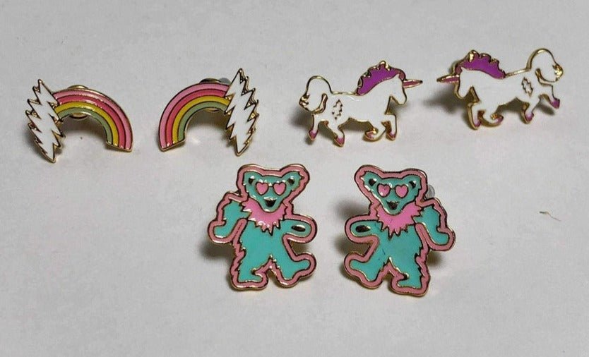 Trixy Starr x Grateful Dead Earring Set Earrings by Trixy Starr as seen on celebrities