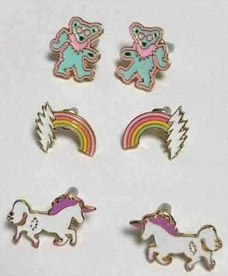 Shop Trixy Starr x Grateful Dead Earring Set - Premium Earrings from Trixy Starr Online now at Spoiled Brat 