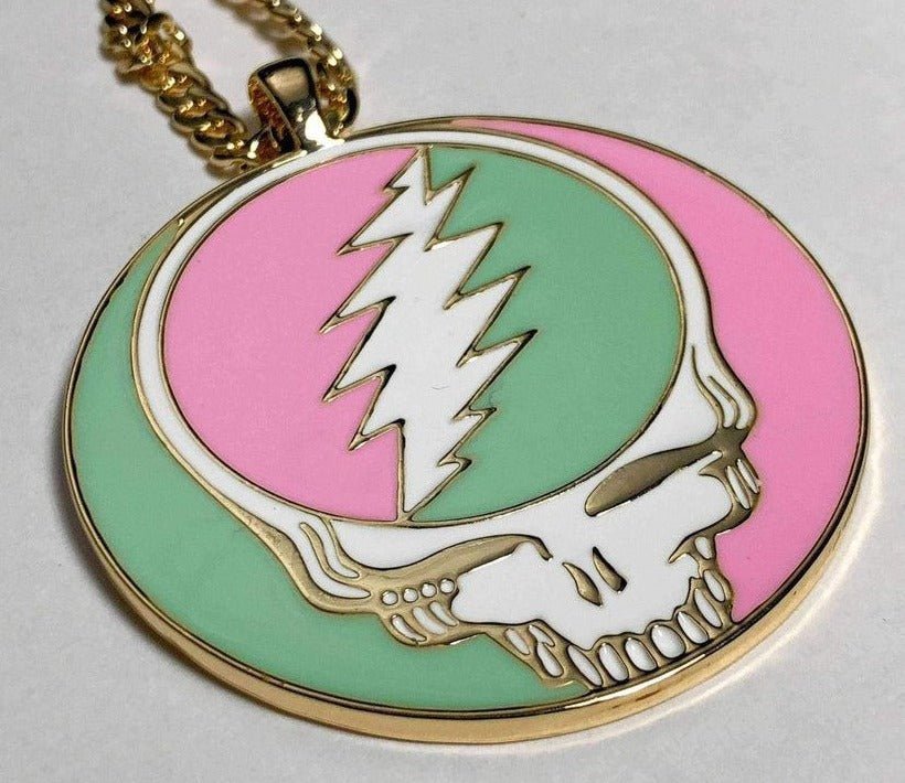 Trixy Starr x Grateful Dead Pastel Stealie Necklace - Spoiled Brat