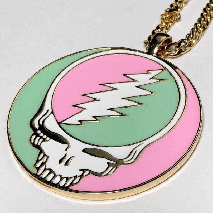 Trixy Starr x Grateful Dead Pastel Stealie Necklace - Spoiled Brat