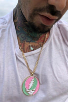 Shop Trixy Starr Trixy Starr x Grateful Dead Pastel Stealie Necklace Necklace for women – premium loungewear and festival fashion at Spoiled Brat