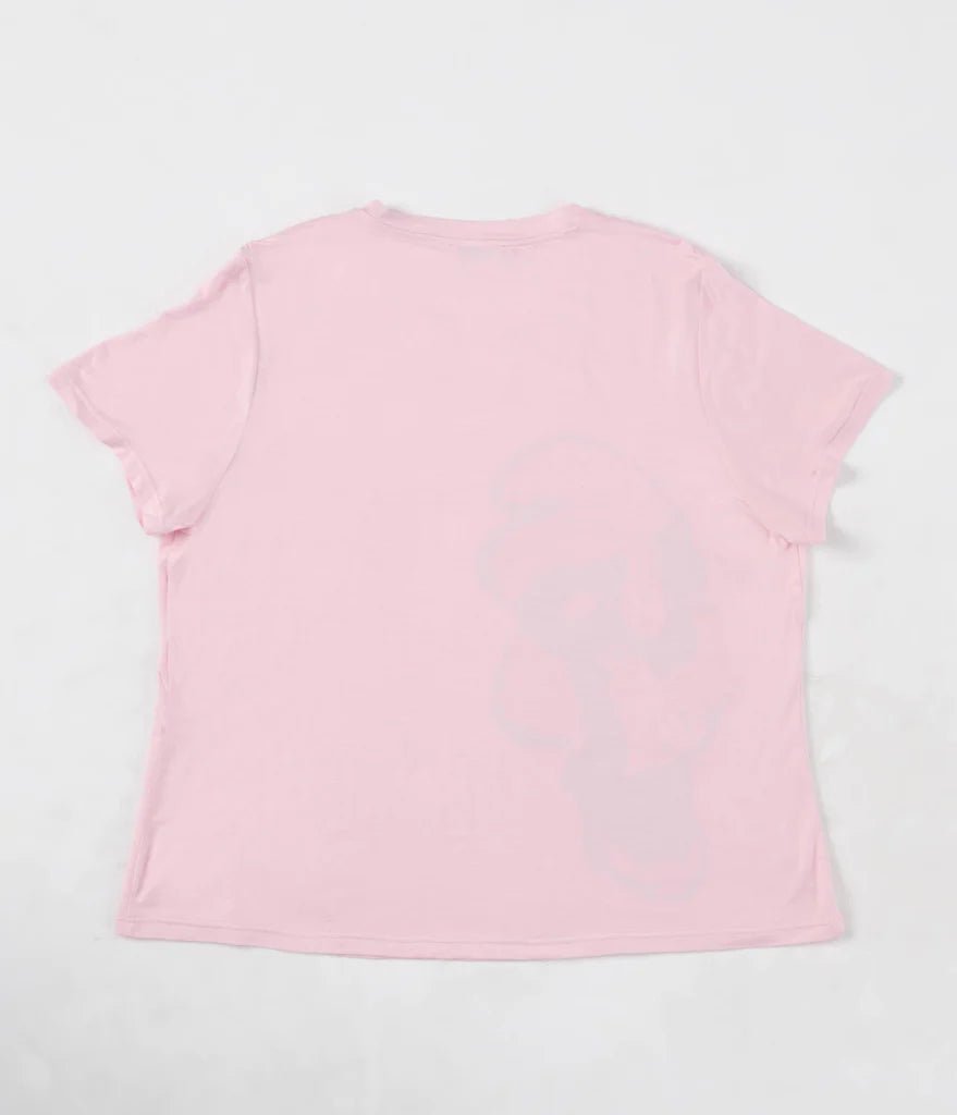The Smurfs x Unique Vintage Pink Smurfs Fitted Tee - Spoiled Brat