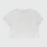 Shop Unique Vintage The Smurfs x Unique Vintage White Cropped Graphic Tee Top for women – premium loungewear and festival fashion at Spoiled Brat