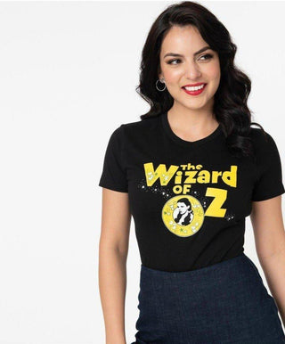 Shop The Wizard Of Oz x Unique Vintage Retro Logo Fitted Tee - Spoiled Brat  Online