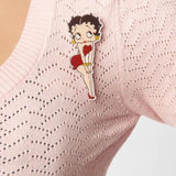 Shop Unique Vintage Unique Vintage Betty Boop x Unique Vintage Light Pink Sweetheart Cardigan Cardigan for women – premium loungewear and festival fashion at Spoiled Brat