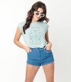 Care Bears x Unique Vintage Funshine Denim Shorts Shorts by Unique Vintage as seen on celebrities
