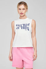 Shop Wildfox Wildfox Get Rid Of Him Riley Tank Top online at Spoiled Brat