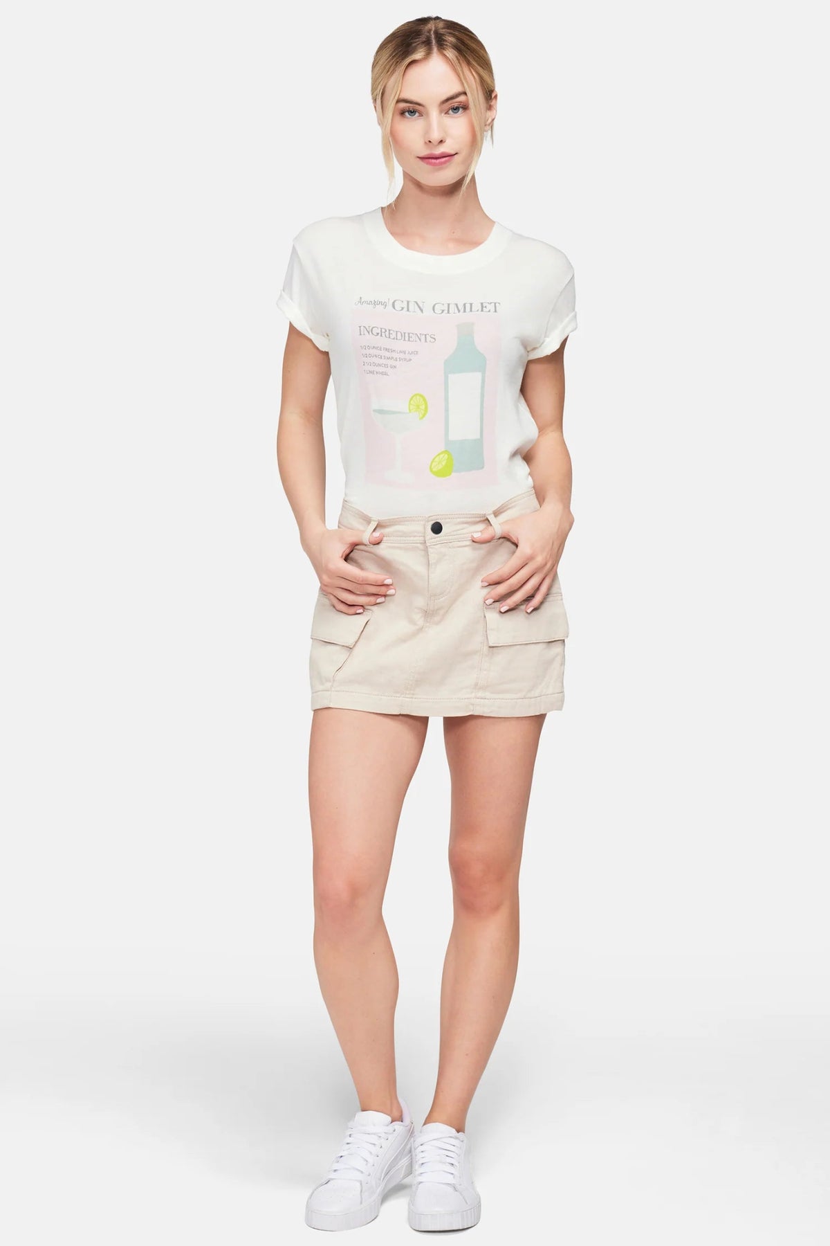 Shop Wildfox Wildfox Gin Gimlet Charlie Crop Tee online at Spoiled Brat