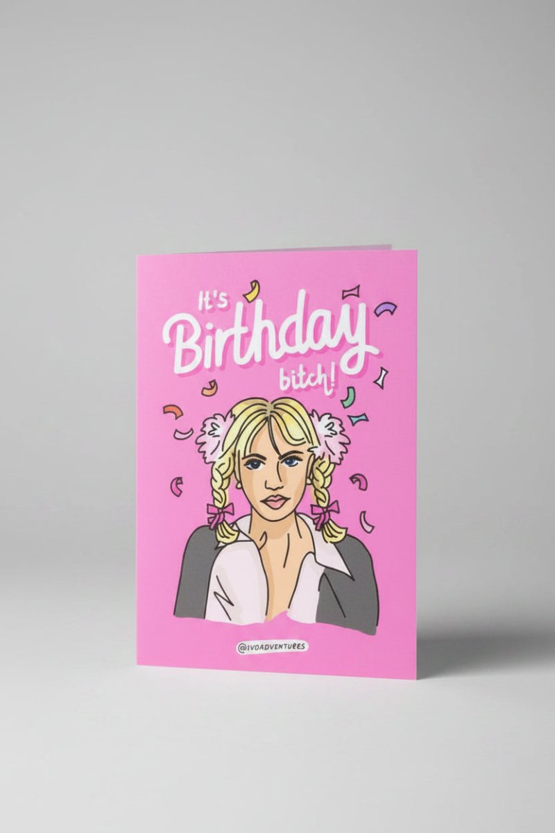 Shop Yeah Bunny Yeah Bunny! Britney Birthday Card Gift Card for women – premium loungewear and festival fashion at Spoiled Brat