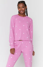 Shop Spiritual Gangster Spiritual Gangster Heart Crop Sweatshirt Sweater for women – premium loungewear and festival fashion at Spoiled Brat