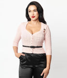 Shop Unique Vintage Unique Vintage Betty Boop x Unique Vintage Light Pink Sweetheart Cardigan Cardigan for women – premium loungewear and festival fashion at Spoiled Brat